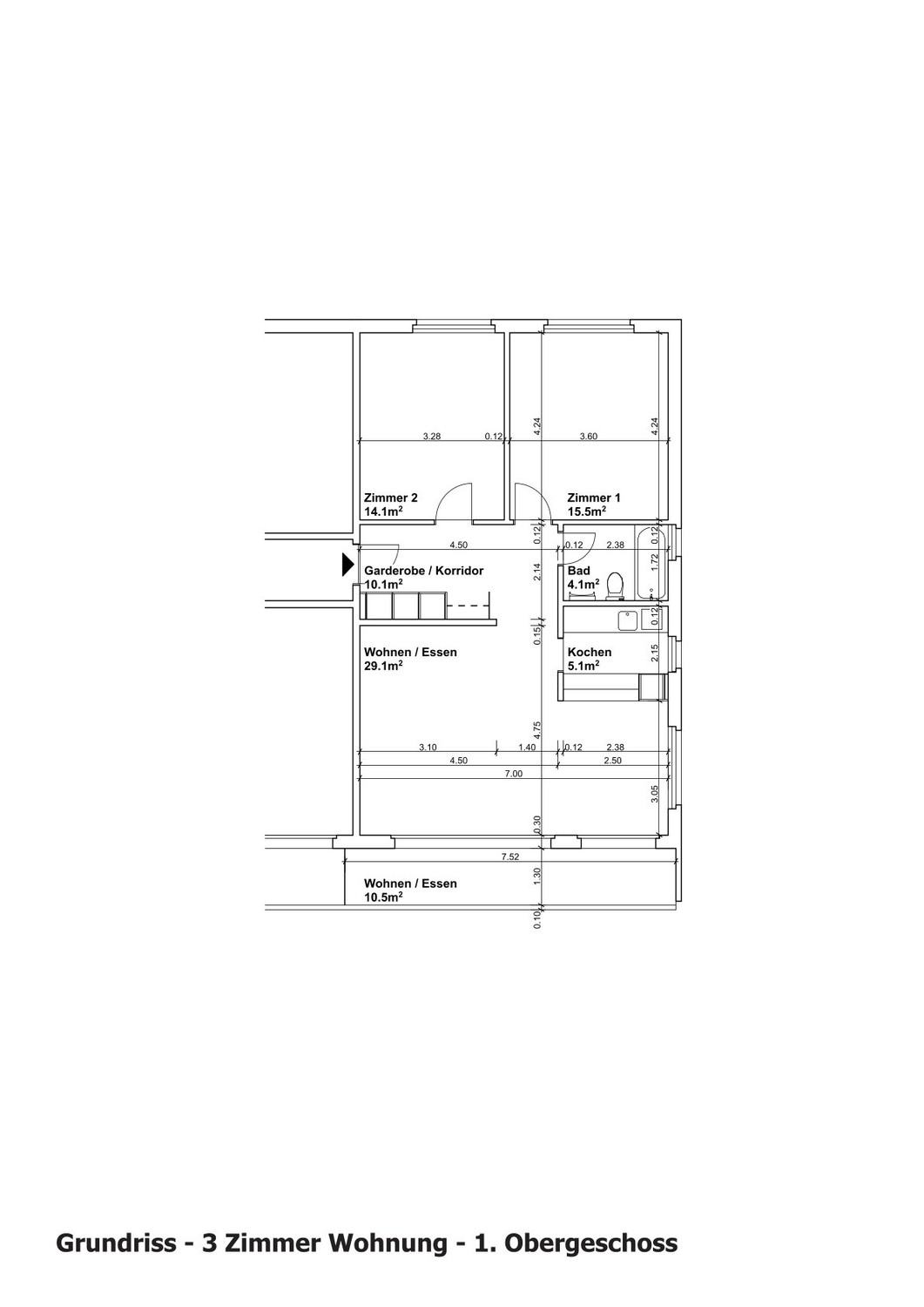 3 ½ rooms apartment, photo 6 of 6