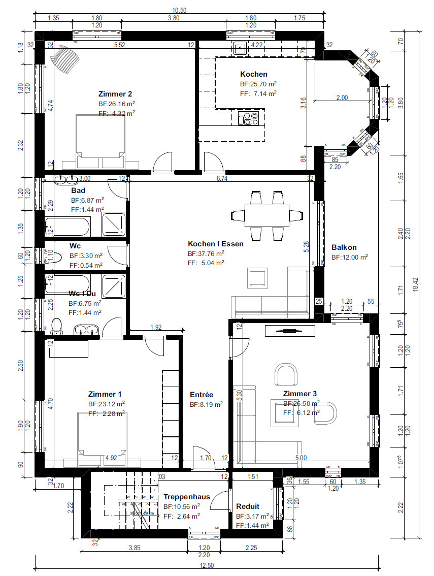 4 rooms apartment, photo 8 of 10