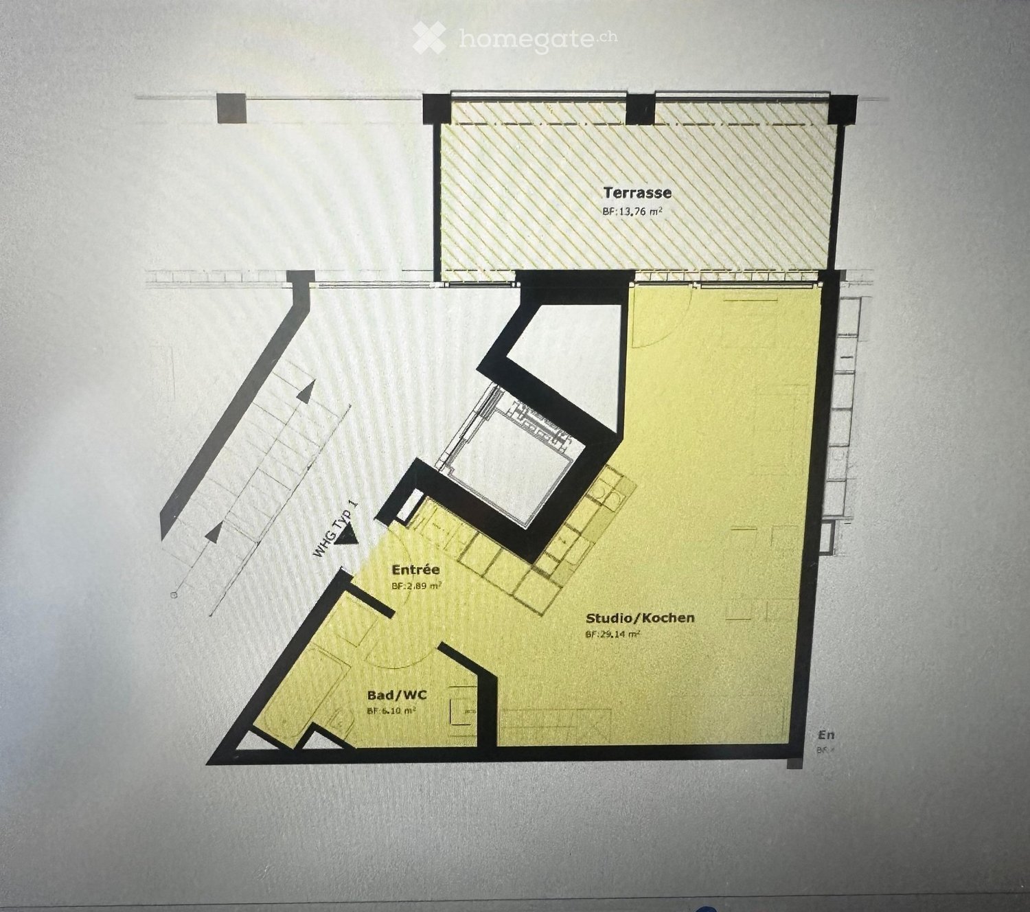 1 room apartment