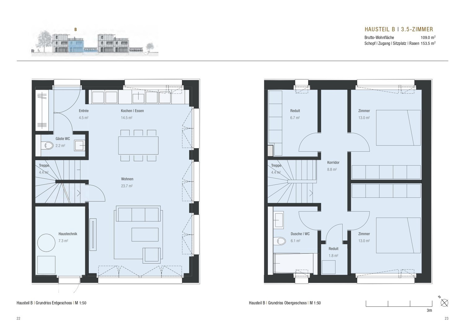 Duplex de 4 ½ pièces