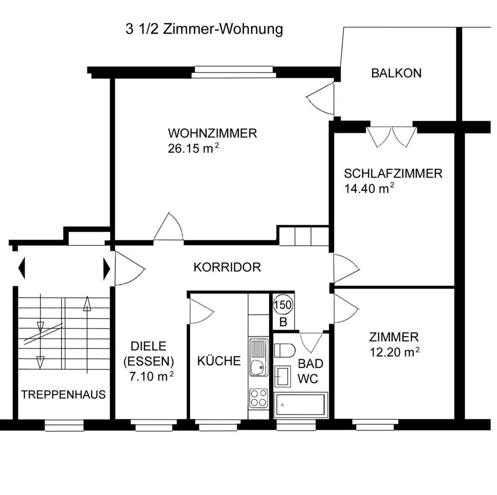 3 ½ rooms apartment, photo 8 of 8