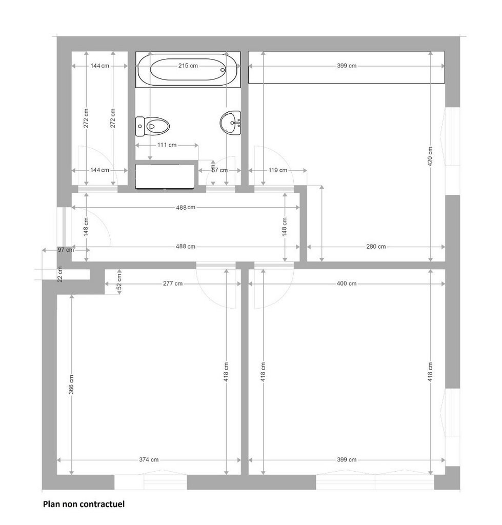 2 rooms apartment