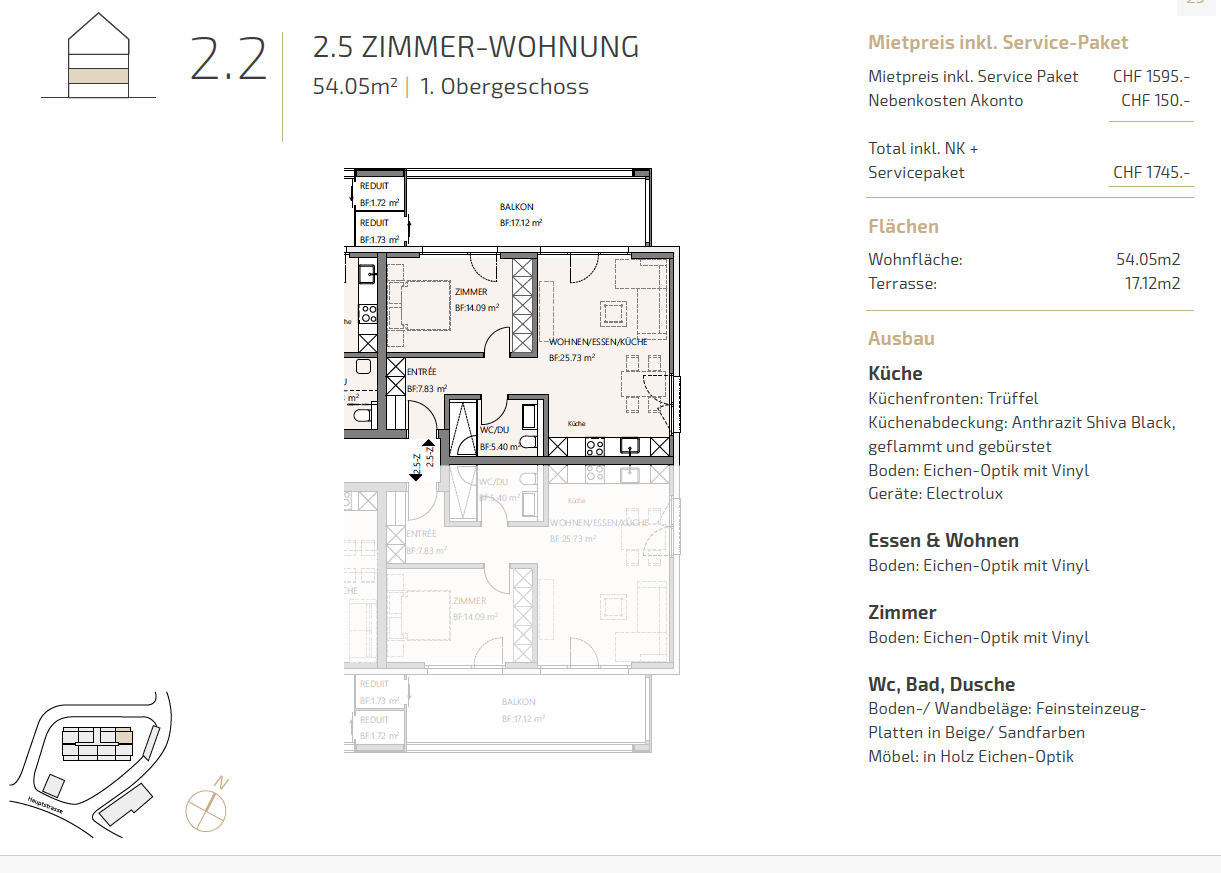 2 ½ rooms apartment, photo 4 of 8