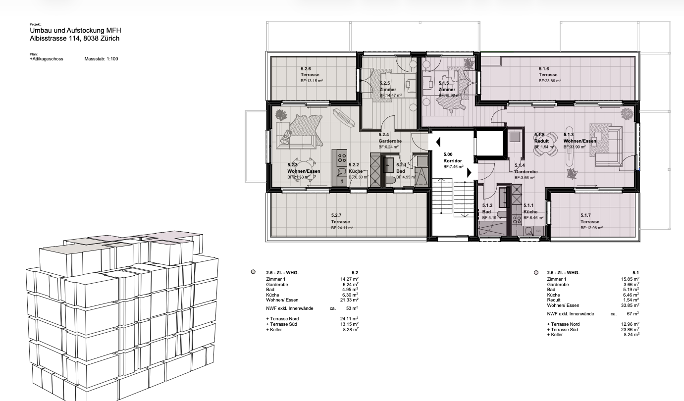 1 ½ Zimmer-Wohnung