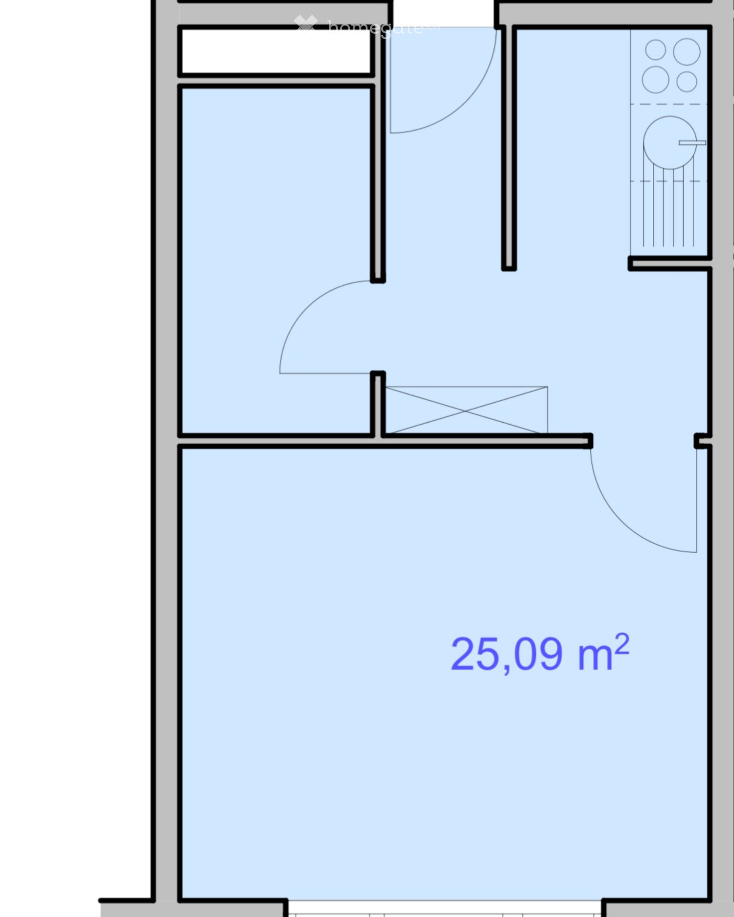 1 room apartment, photo 5 of 5