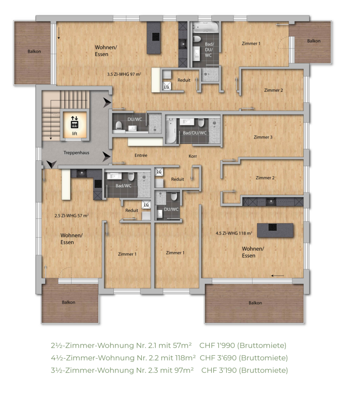 4 ½ rooms apartment