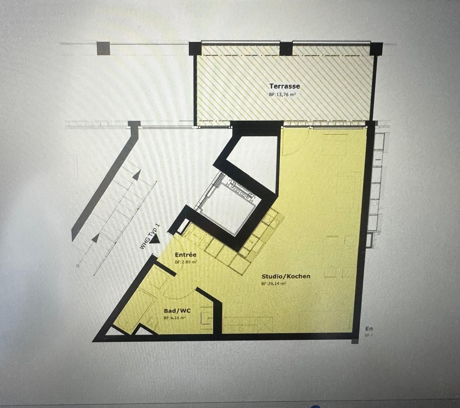 2 room furnished flat