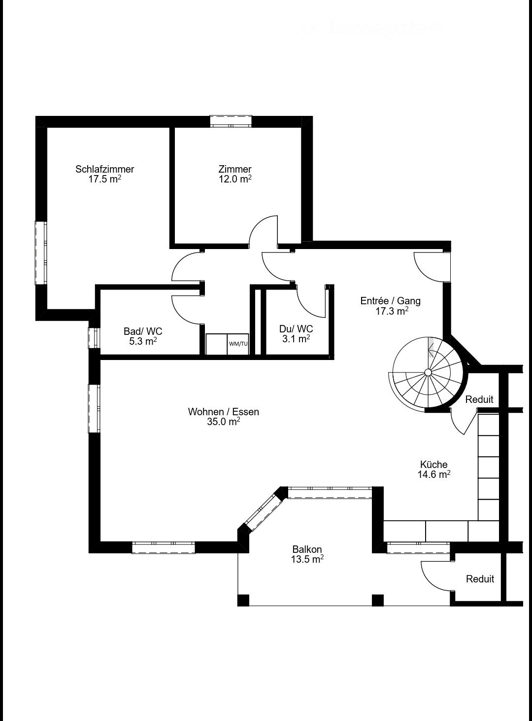 5 rooms apartment
