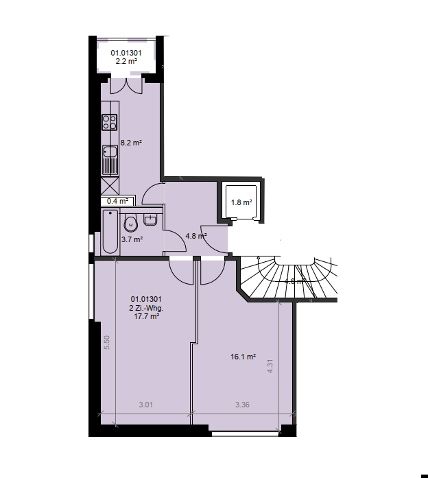 2 rooms apartment, photo 8 of 8
