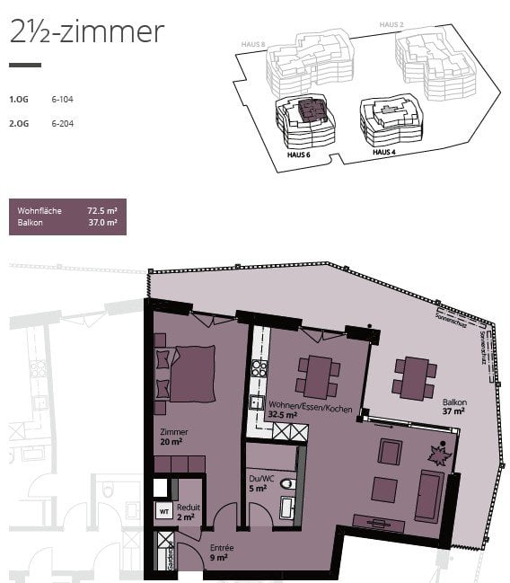 Appartamento di 2 ½ locali