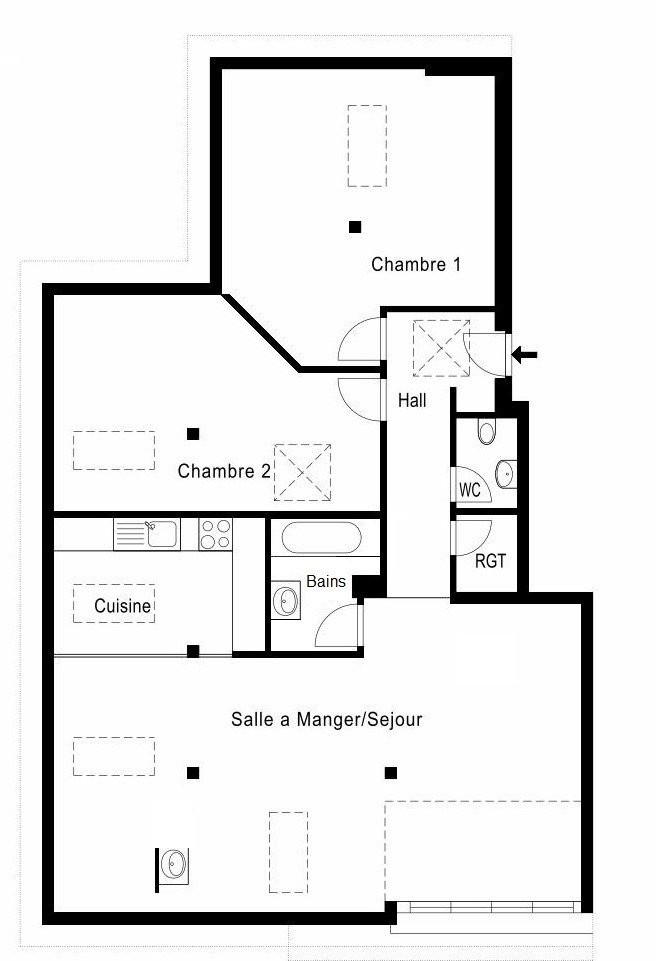 4 rooms apartment, photo 2 of 10
