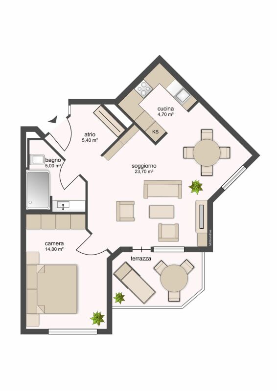 2 ½ rooms apartment, photo 1 of 5