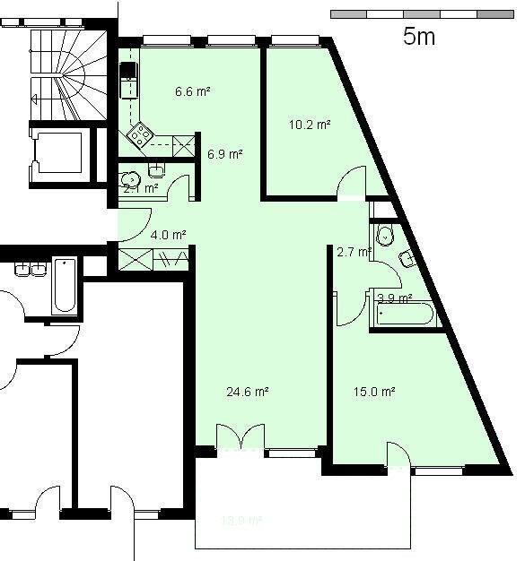 2 ½ rooms apartment