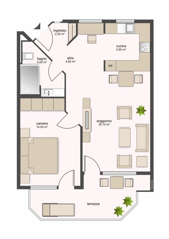 2 ½ rooms apartment, photo 2 of 5