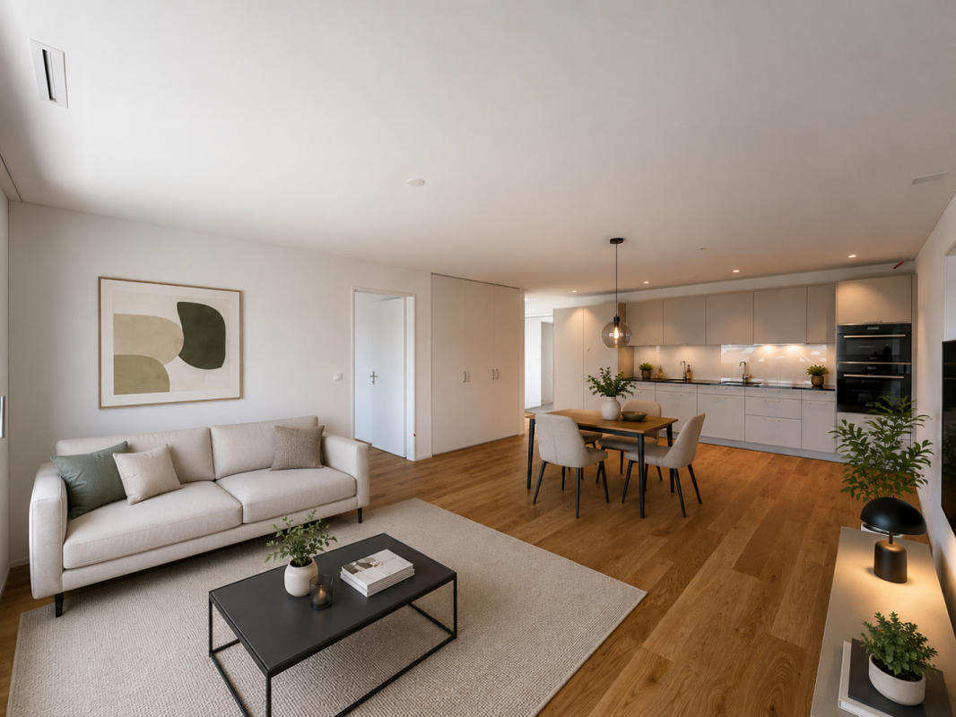 Appartement mansardé de 3 ½ pièces