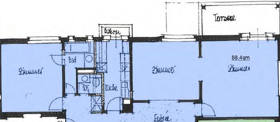 2 rooms apartment