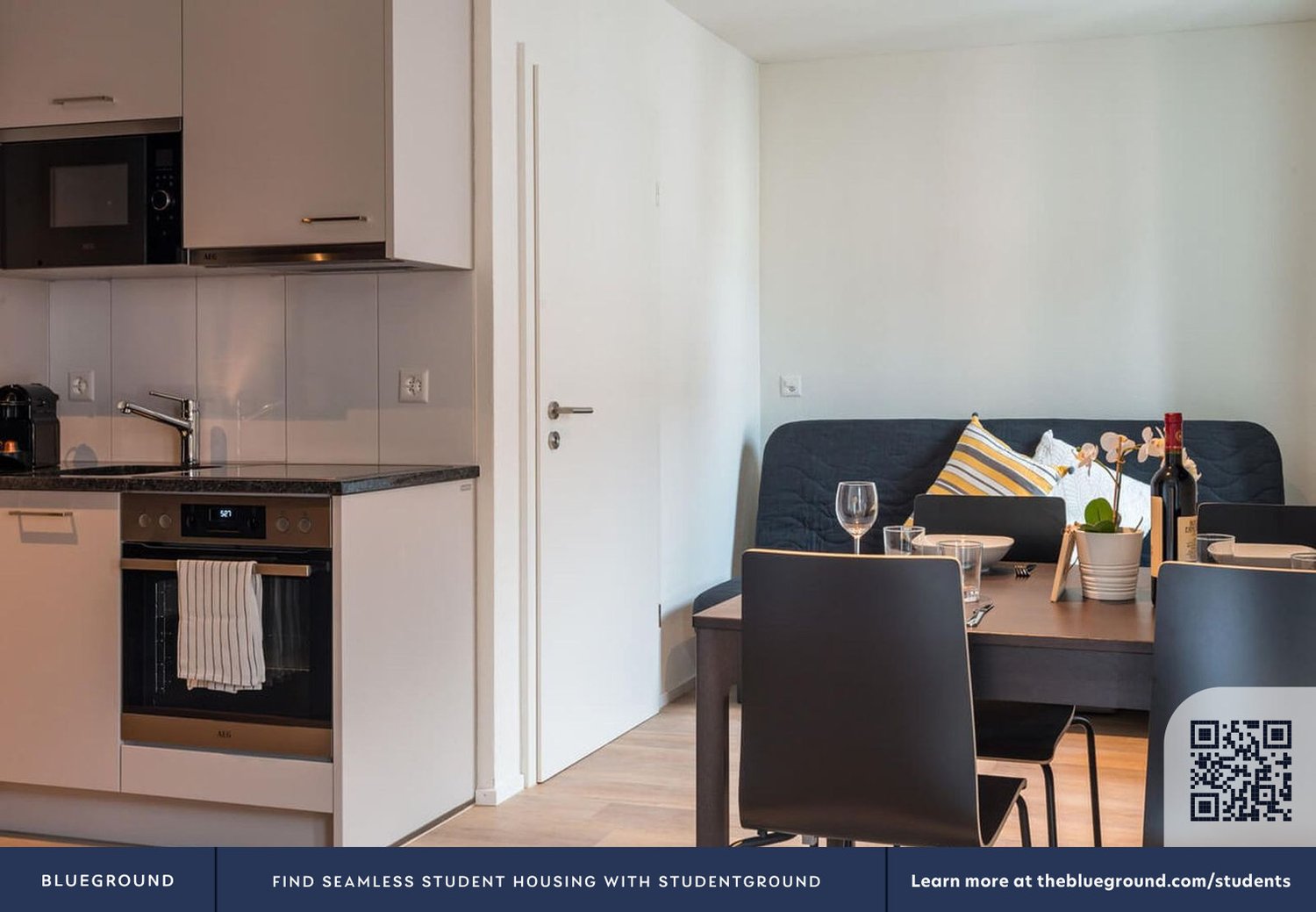 2 room furnished flat
