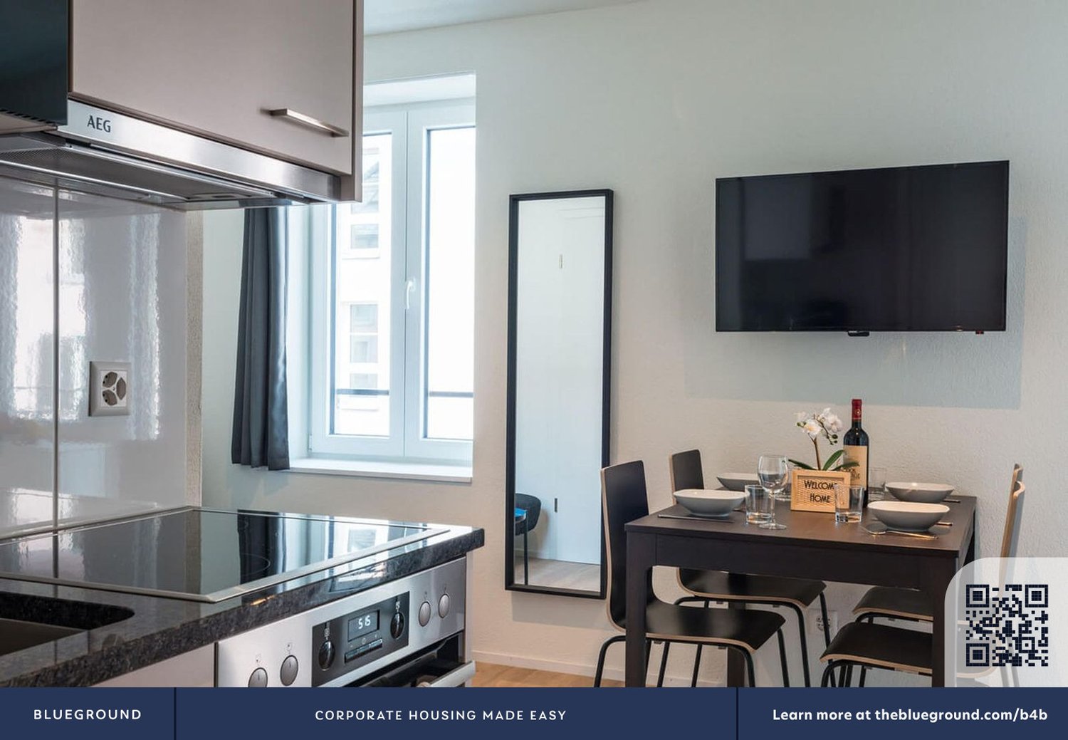 2 room furnished flat