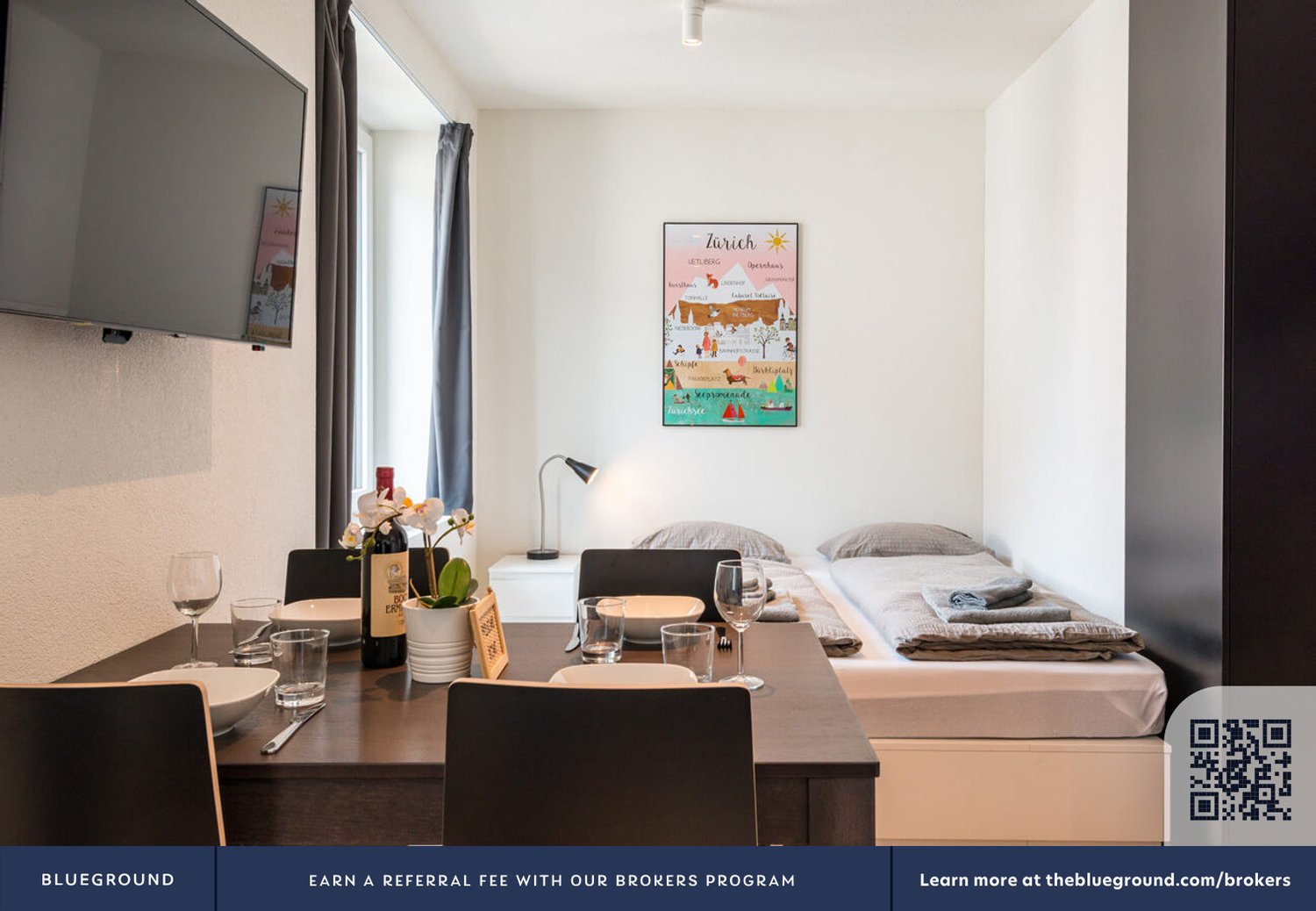 2 room furnished flat