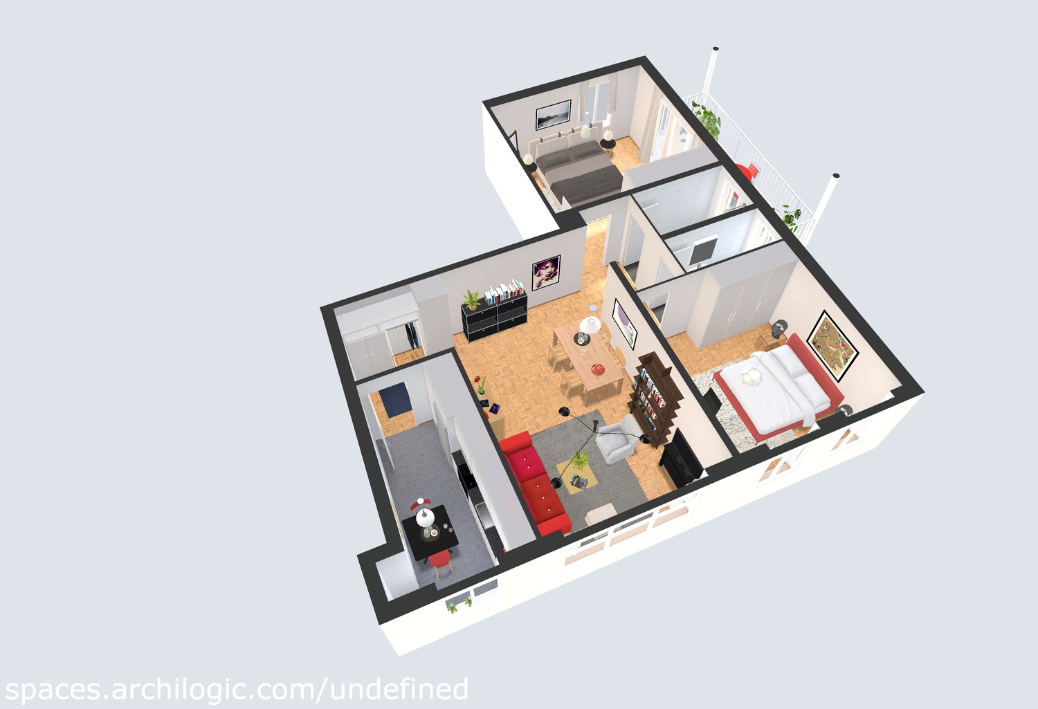 3 rooms apartment