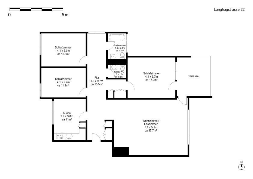 4 ½ pièces appartement
