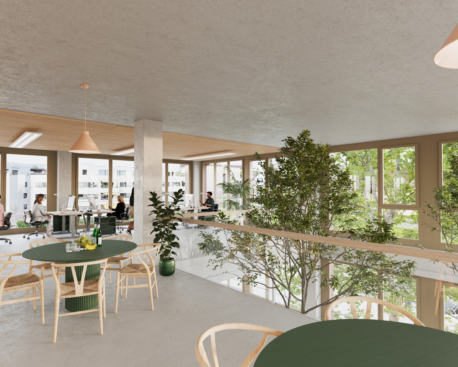 1200m² bureau