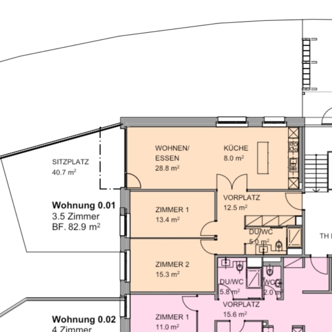 3 ½ rooms apartment