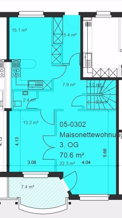 2 ½ rooms duplex