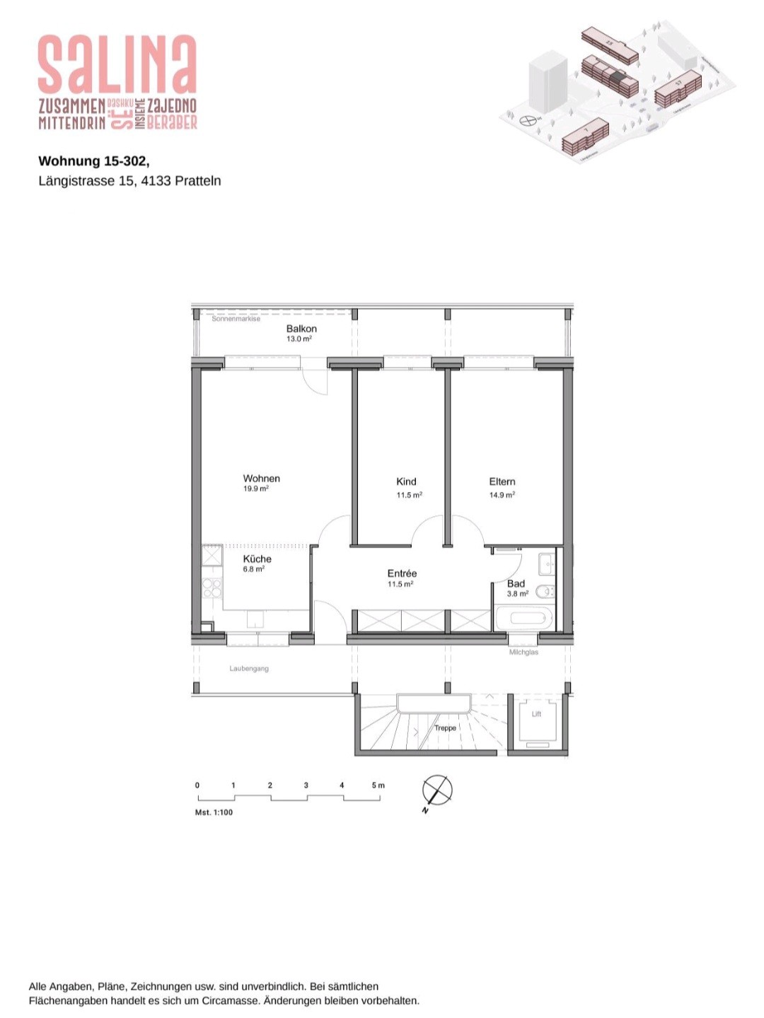 3 rooms apartment