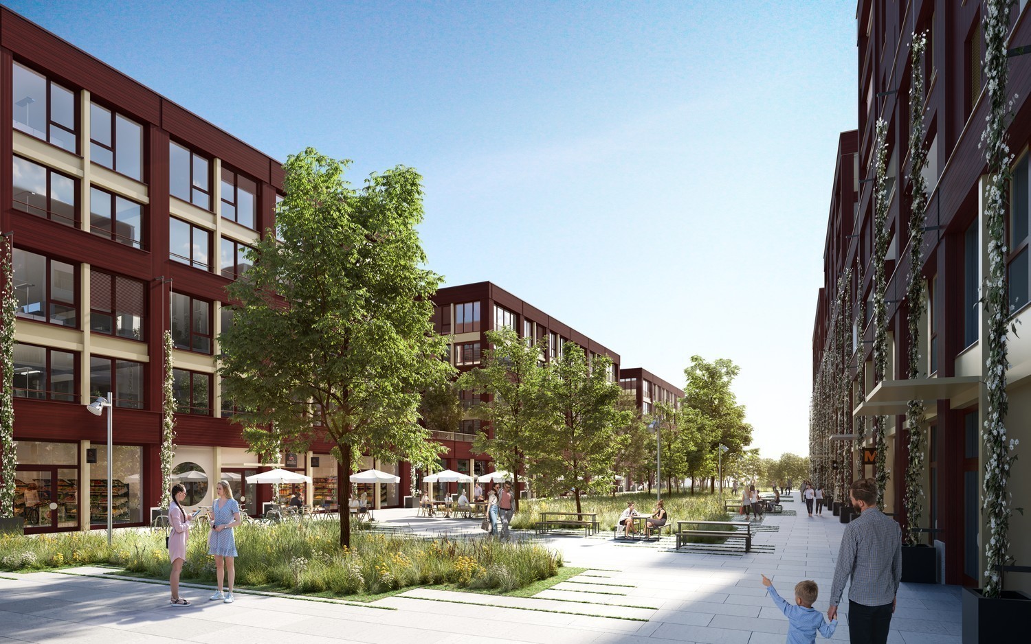 500m² office