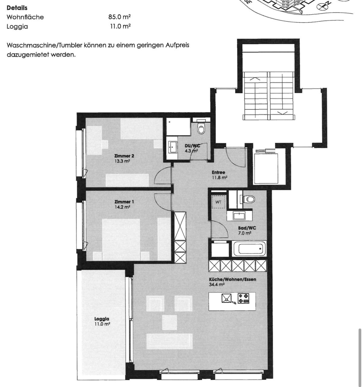3 ½ rooms apartment, photo 8 of 9