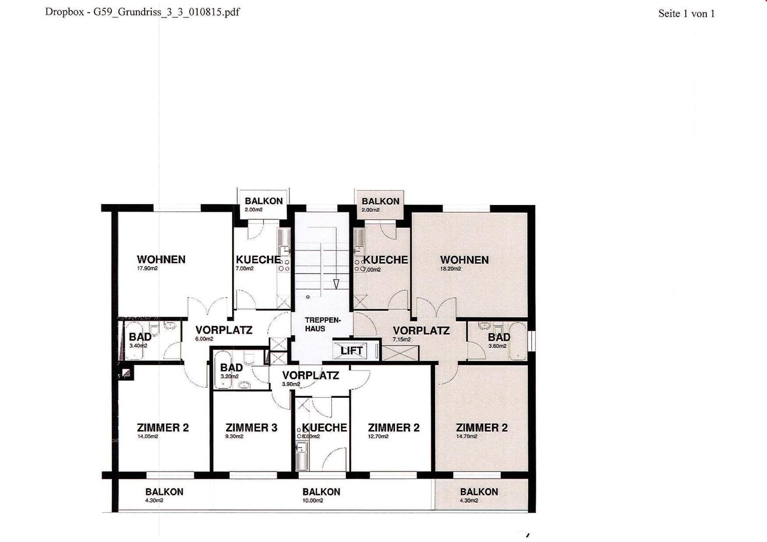 3 ½ rooms apartment