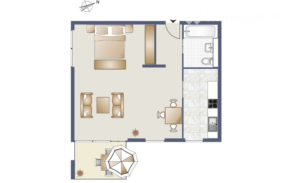 1 ½ rooms apartment, photo 5 of 5