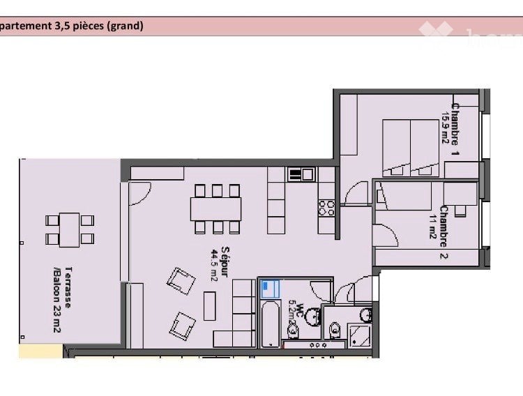 3 ½ rooms apartment, photo 1 of 3