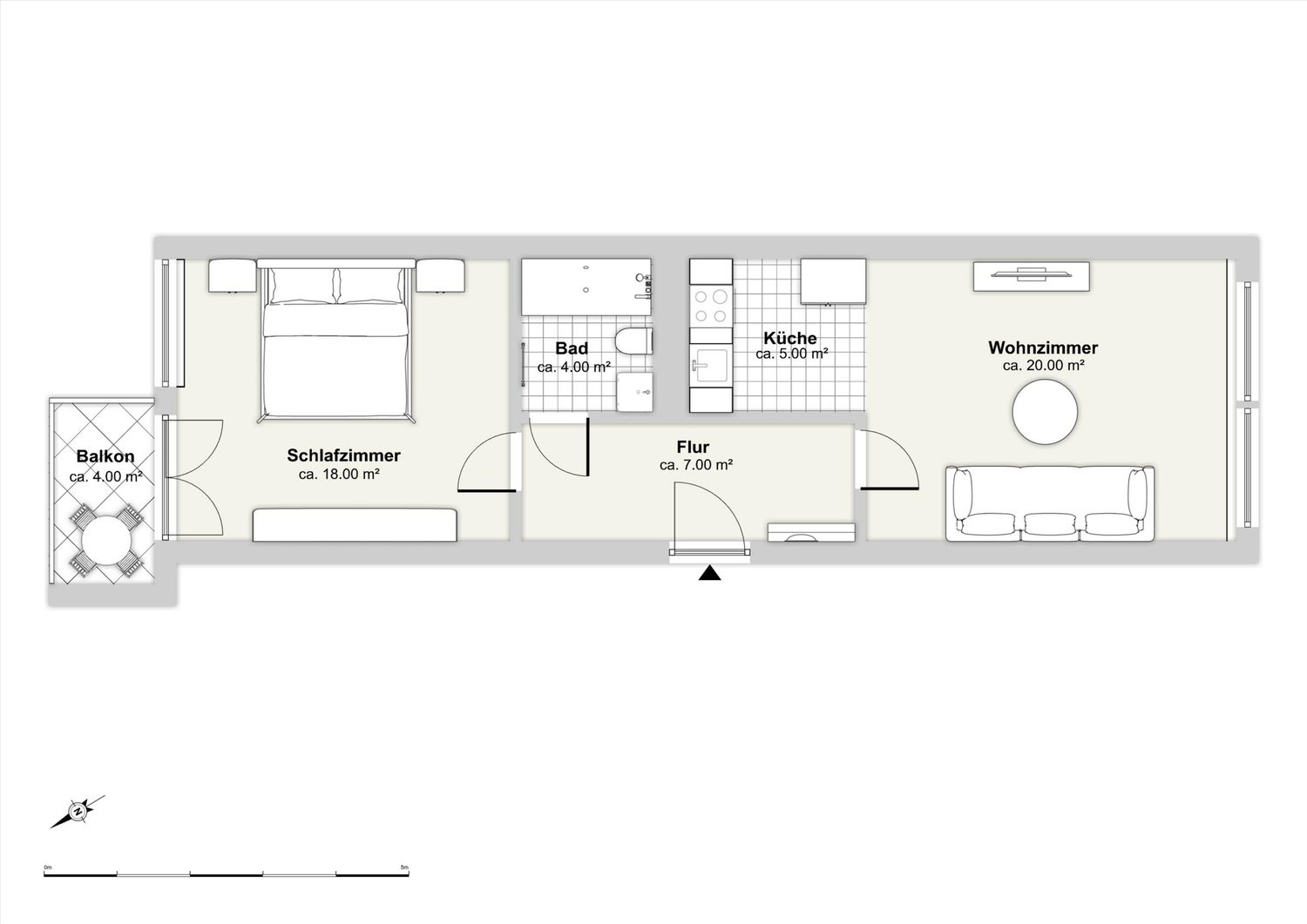 2 rooms apartment