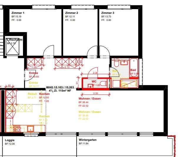 4 ½ rooms apartment