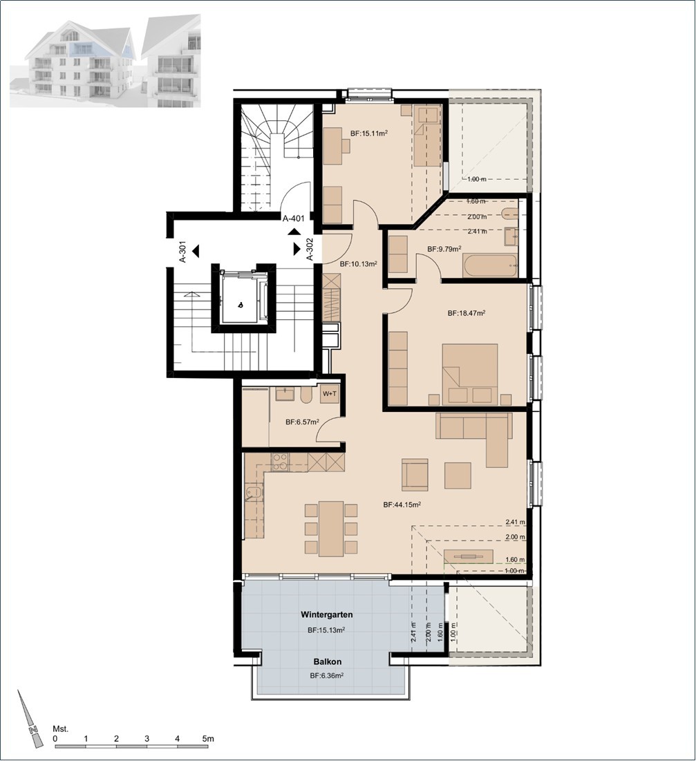 3 ½ rooms apartment, photo 5 of 5
