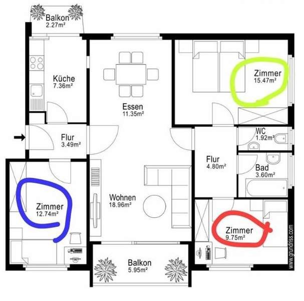 Room in a shared flat