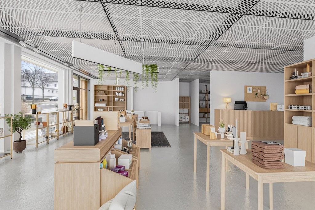 130m² shop