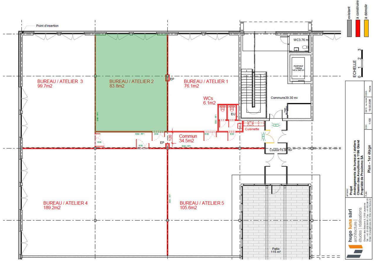 83m² atelier