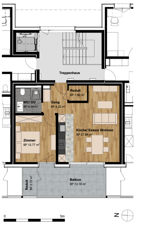 2 ½ rooms apartment