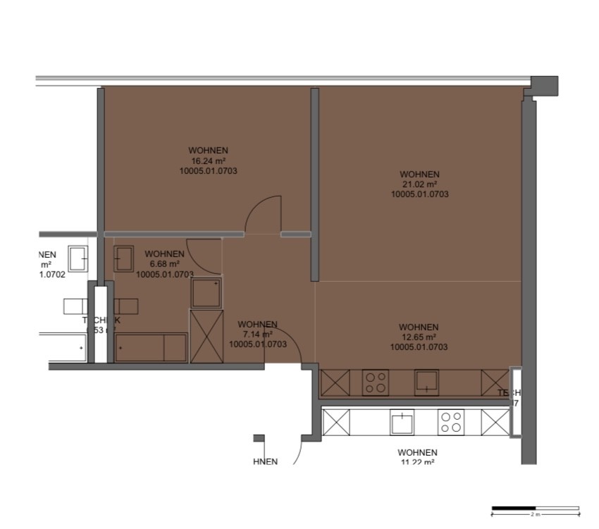 1 ½ rooms apartment