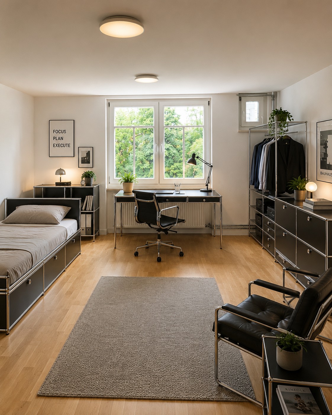 1 pièce chambre simple