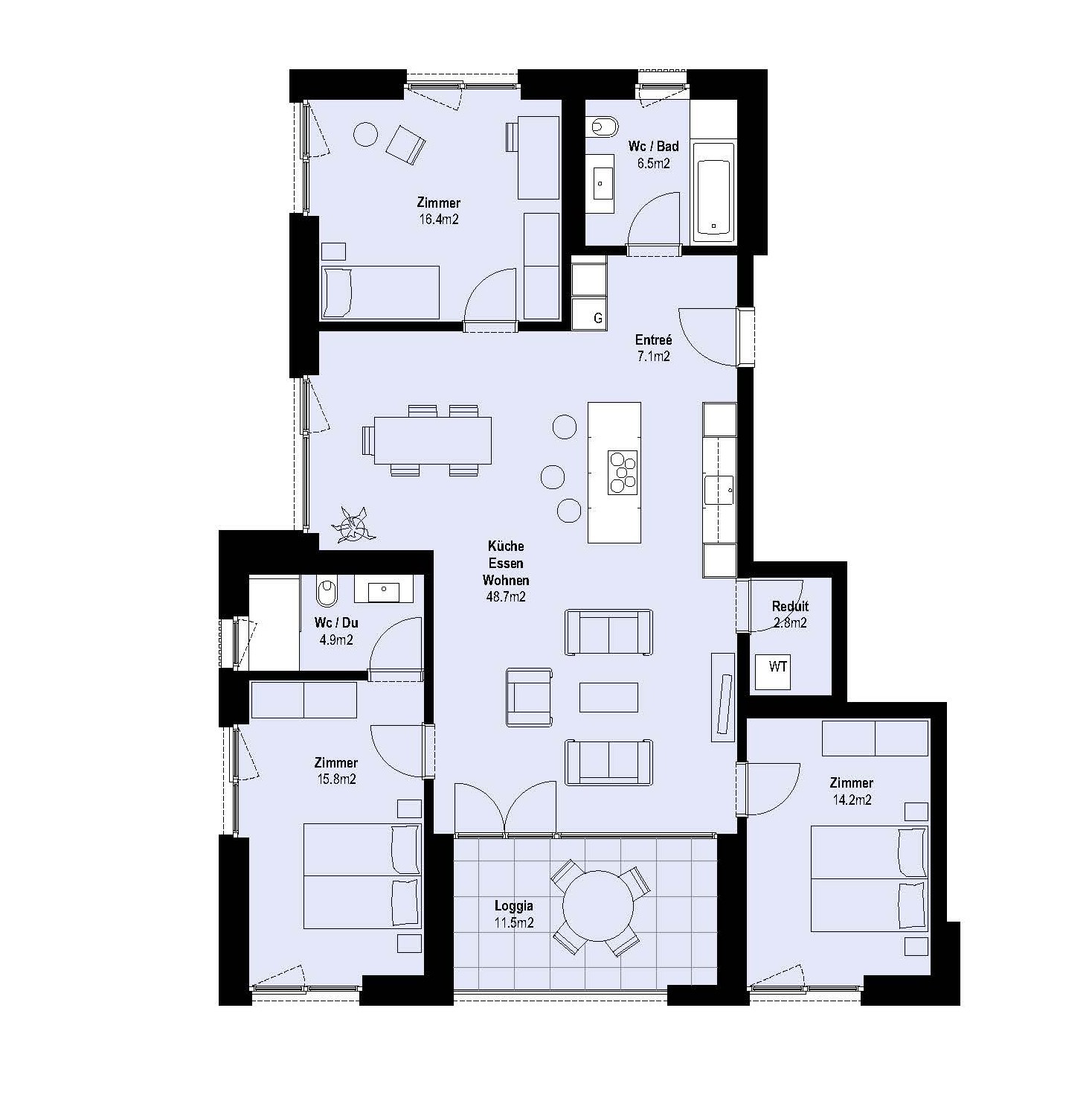 4 ½ rooms apartment, photo 2 of 3