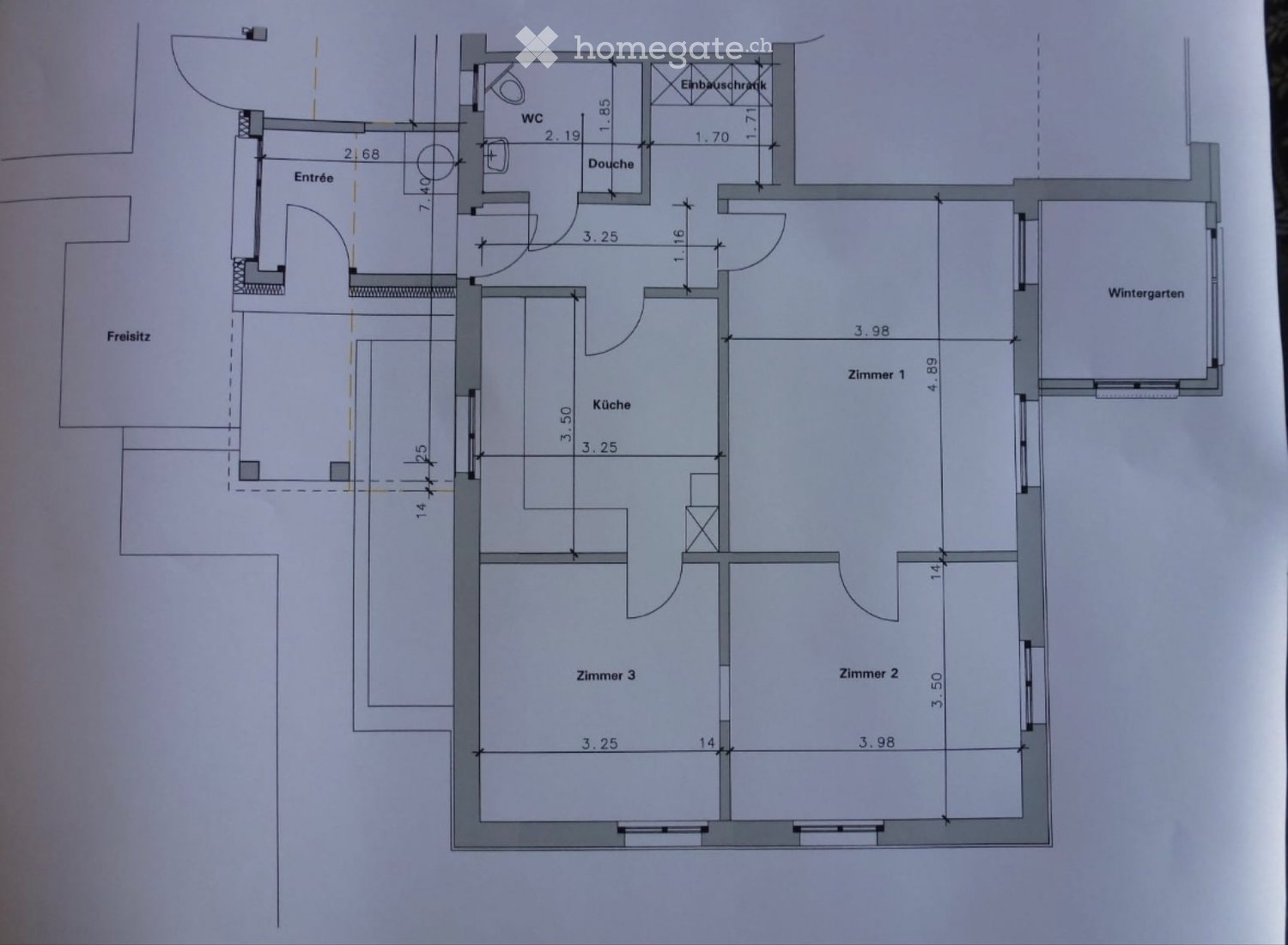 3 rooms apartment