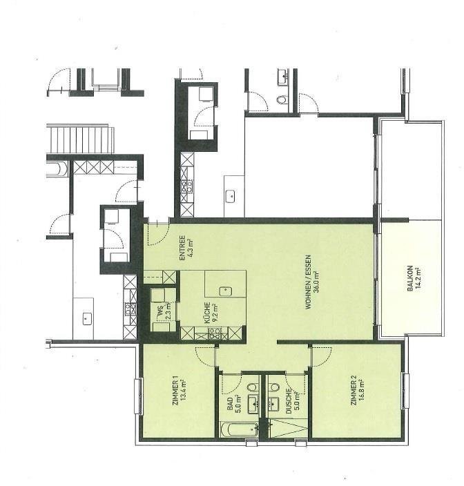 3 ½ pièces appartement