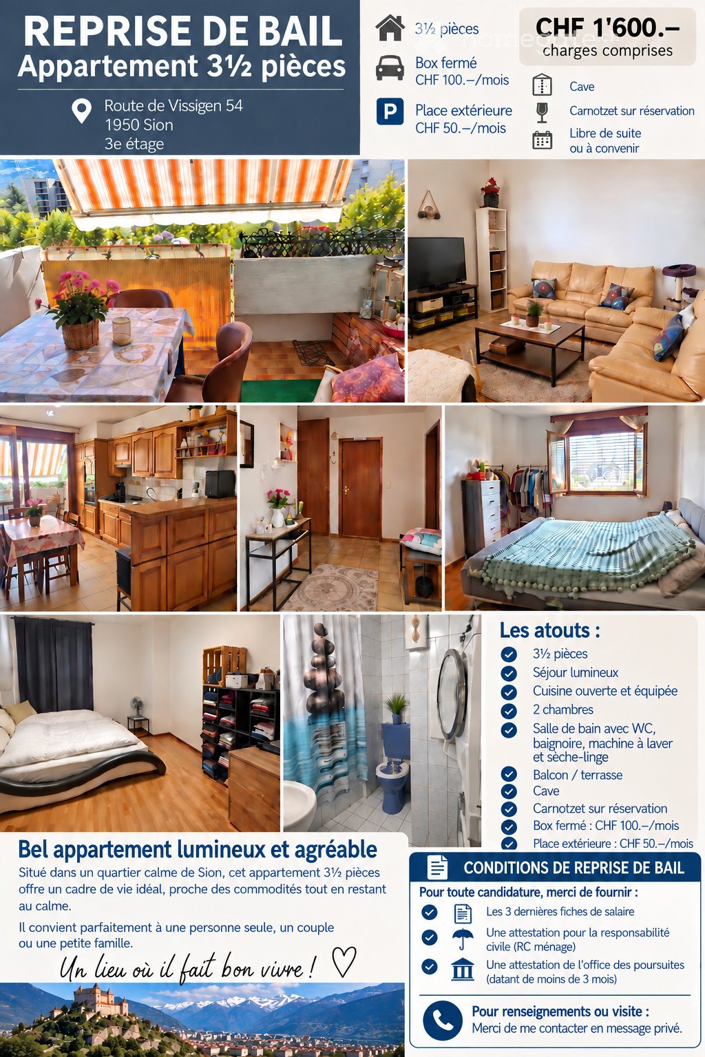 3 ½ rooms apartment