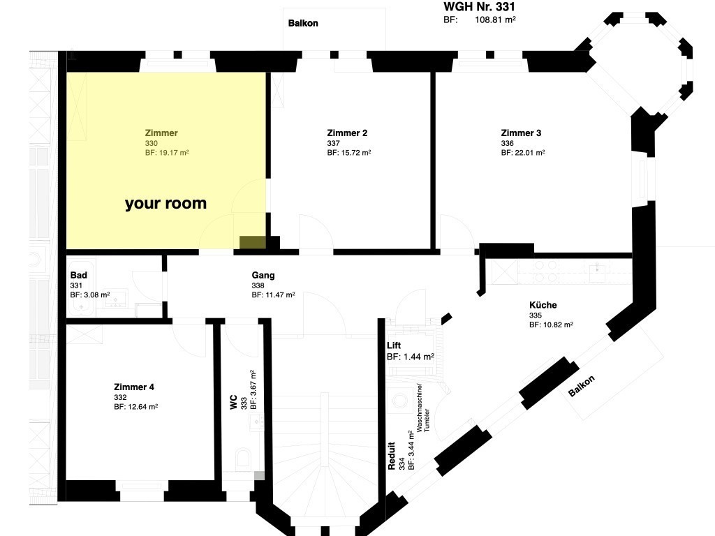 Room in a shared flat, photo 2 of 10