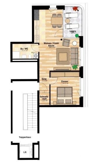2 ½ rooms apartment