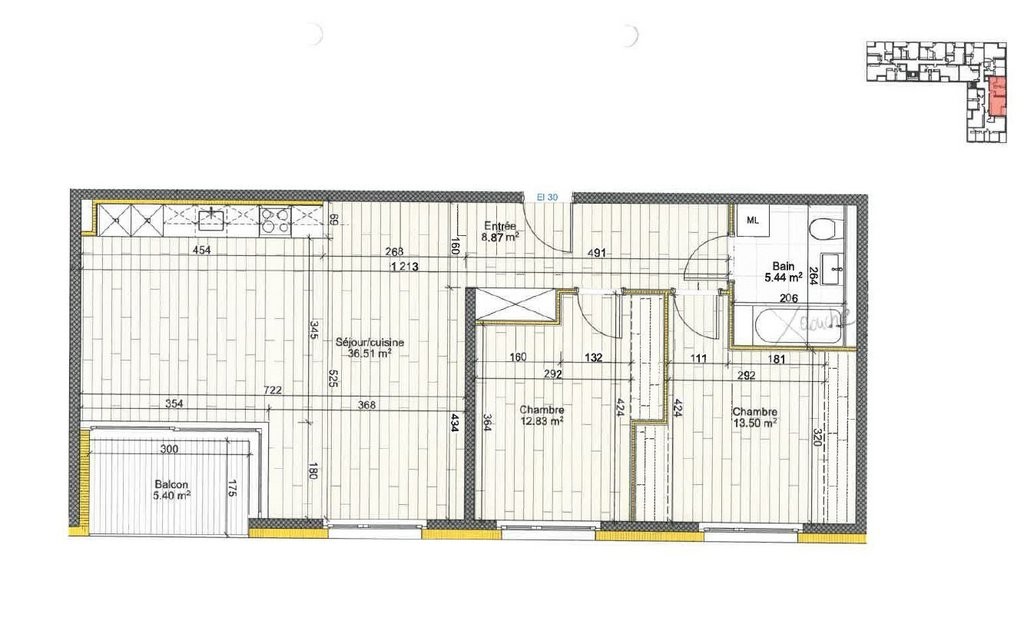 3 ½ rooms apartment, photo 2 sur 6